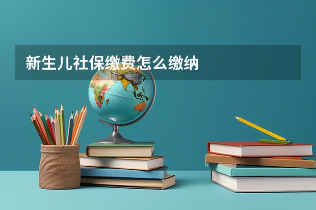 新生儿社保缴费怎么缴纳
