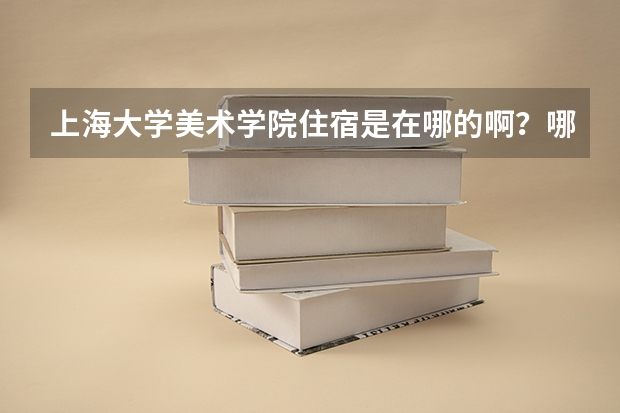 上海大学美术学院住宿是在哪的啊？哪个校区？