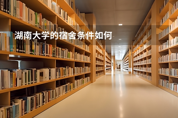 湖南大学的宿舍条件如何