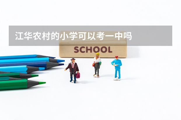 江华农村的小学可以考一中吗