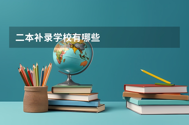 二本补录学校有哪些