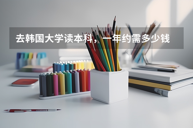 去韩国大学读本科，一年约需多少钱