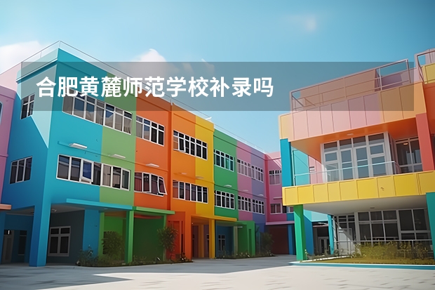 合肥黄麓师范学校补录吗