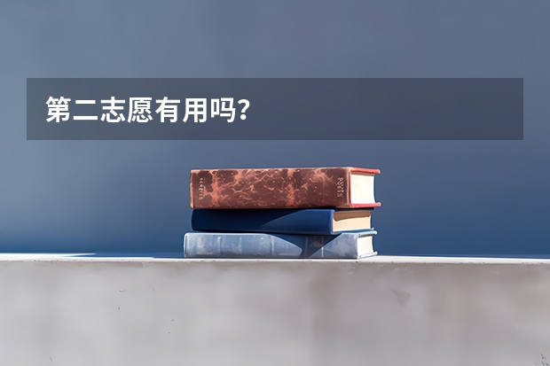 第二志愿有用吗？
