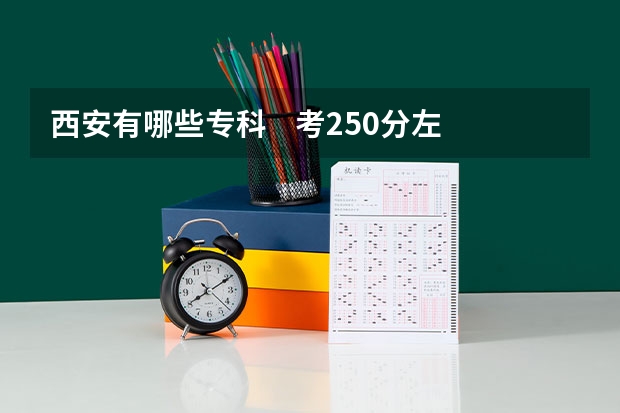 西安有哪些专科    考250分左右就能上了