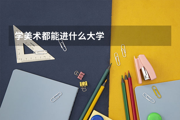 学美术都能进什么大学