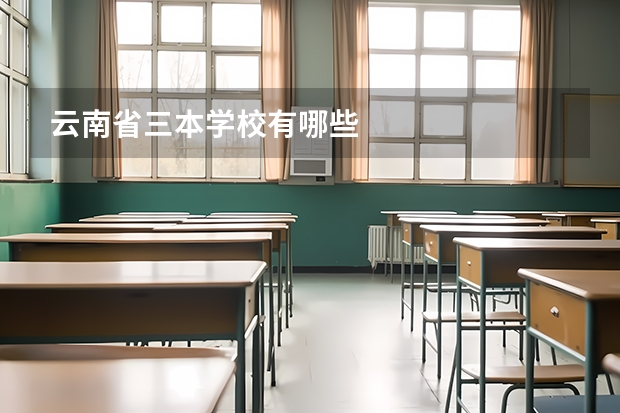 云南省三本学校有哪些