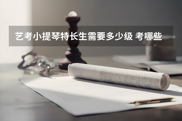 艺考小提琴特长生需要多少级 考哪些内容