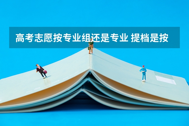 高考志愿按专业组还是专业 提档是按专业组还是学校