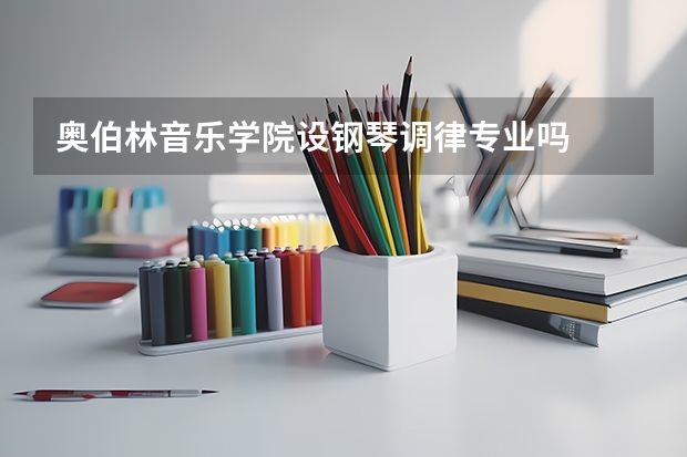 奥伯林音乐学院设钢琴调律专业吗