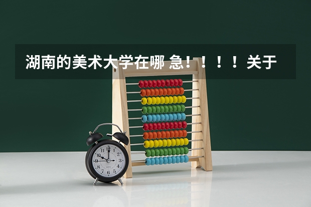 湖南的美术大学在哪 急！！！！关于09江苏高考美术生成绩的问题