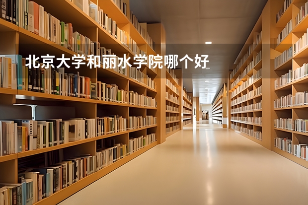 北京大学和丽水学院哪个好