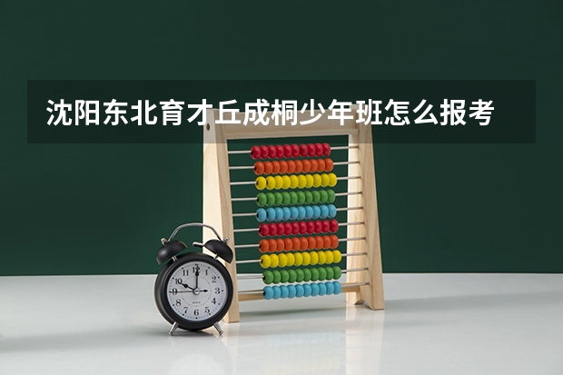 沈阳东北育才丘成桐少年班怎么报考