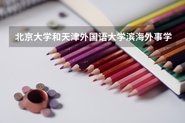 北京大学和天津外国语大学滨海外事学院哪个好