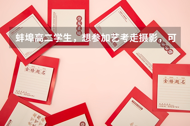 蚌埠高二学生，想参加艺考走摄影，可以简单介绍一下摄影艺考吗？