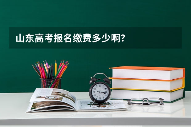 山东高考报名缴费多少啊？