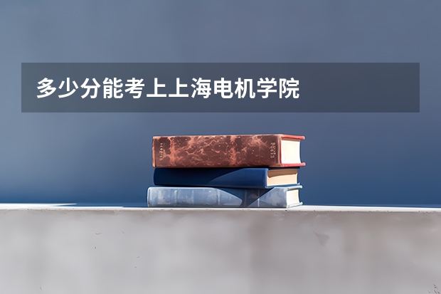 多少分能考上上海电机学院