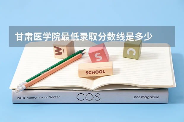 甘肃医学院最低录取分数线是多少