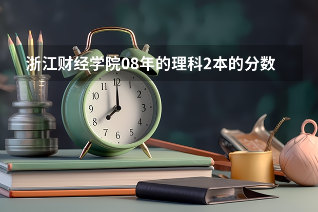 浙江财经学院08年的理科2本的分数线和专业有哪些?