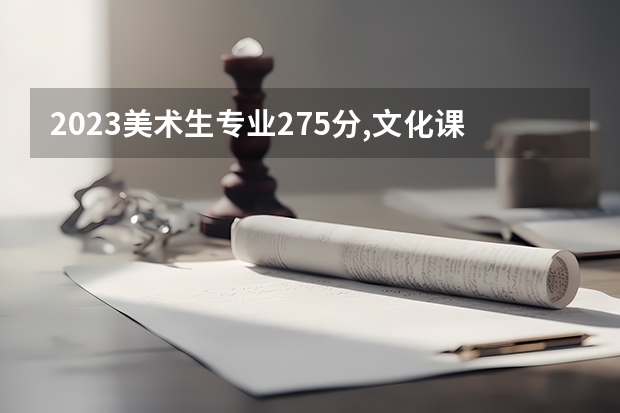 2023美术生专业275分,文化课360分能上什么学校？