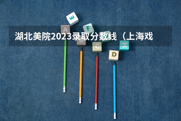 湖北美院2023录取分数线（上海戏剧学院的分数线）