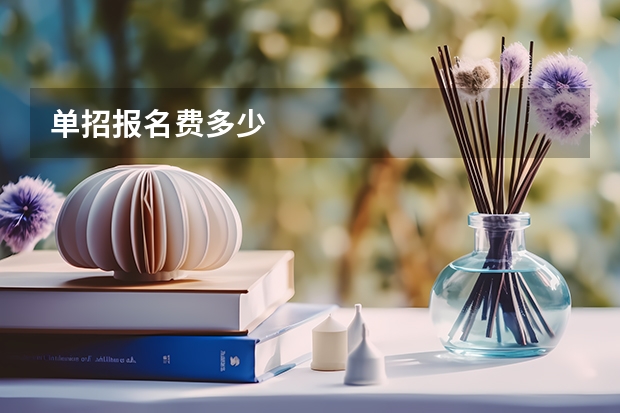 单招报名费多少