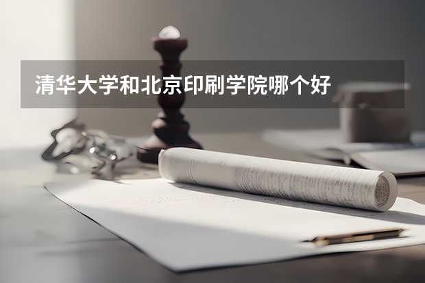 清华大学和北京印刷学院哪个好