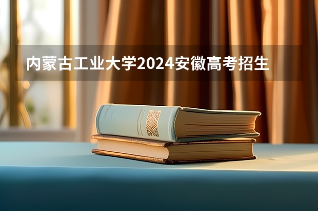 内蒙古工业大学2024安徽高考招生计划详解