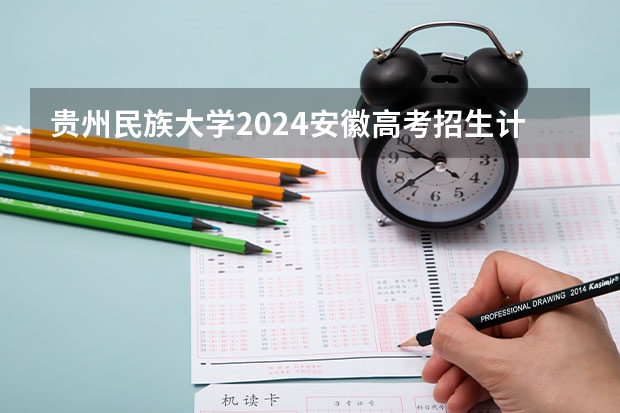 贵州民族大学2024安徽高考招生计划详解