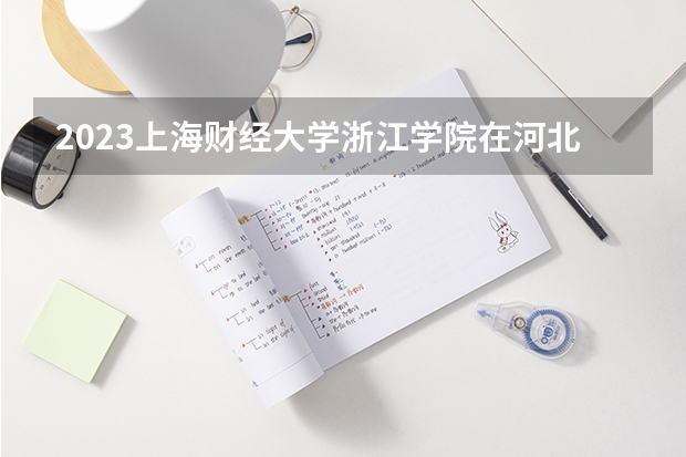 2023上海财经大学浙江学院在河北高考专业招生计划人数