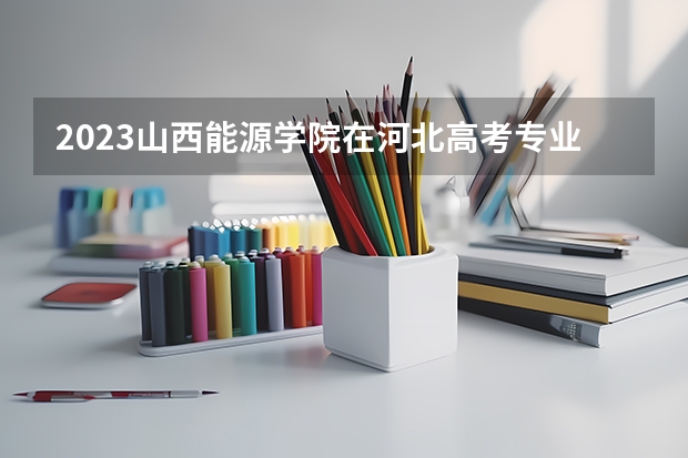 2023山西能源学院在河北高考专业招生计划人数