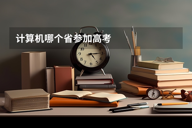 计算机哪个省参加高考