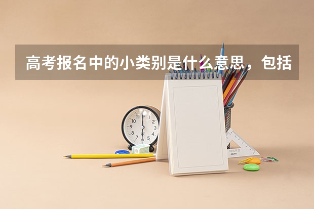 高考报名中的小类别是什么意思，包括什么专业？