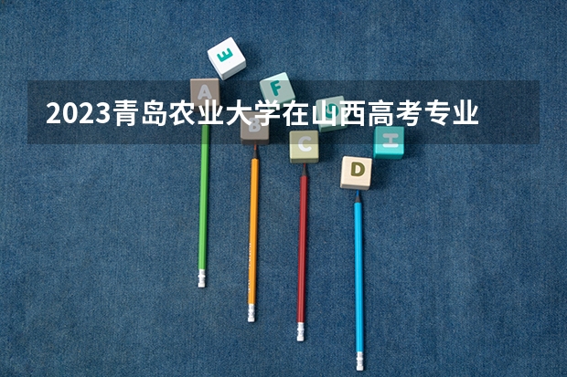 2023青岛农业大学在山西高考专业招生计划人数