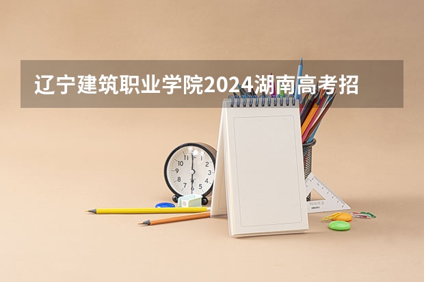 辽宁建筑职业学院2024湖南高考招生计划详解