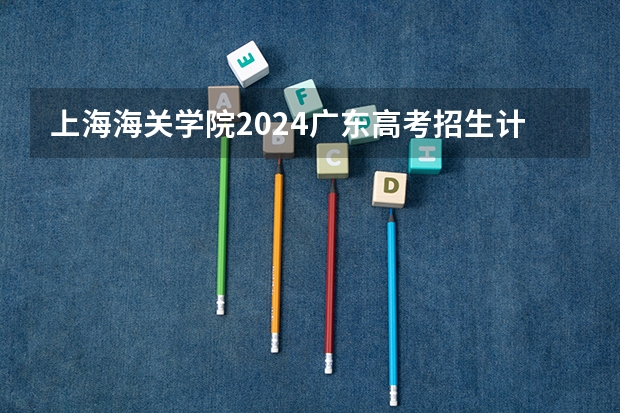 上海海关学院2024广东高考招生计划详解