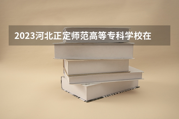 2023河北正定师范高等专科学校在山西高考专业招生计划人数