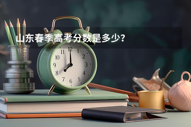 山东春季高考分数是多少？