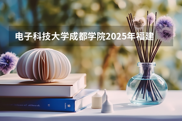 电子科技大学成都学院2025年福建高考招生计划预测