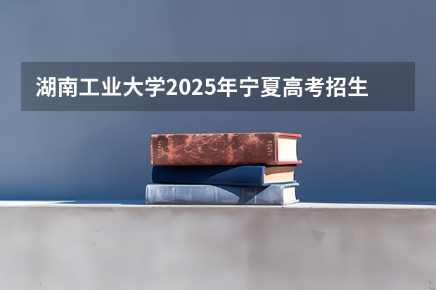 湖南工业大学2025年宁夏高考招生计划预测