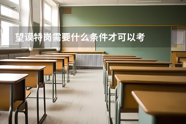 望谟特岗需要什么条件才可以考