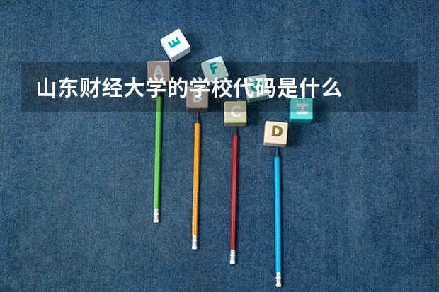 山东财经大学的学校代码是什么