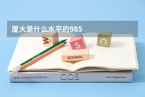 厦大是什么水平的985