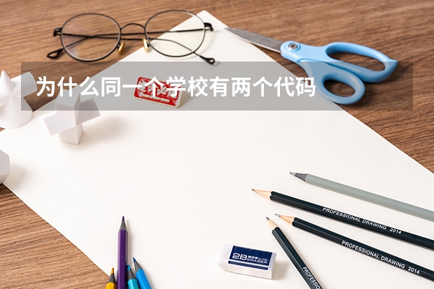 为什么同一个学校有两个代码