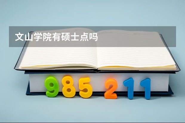 文山学院有硕士点吗