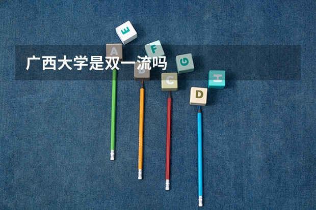 广西大学是双一流吗
