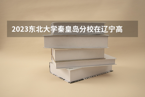 2023东北大学秦皇岛分校在辽宁高考专业招生计划人数