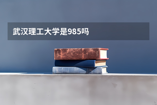武汉理工大学是985吗