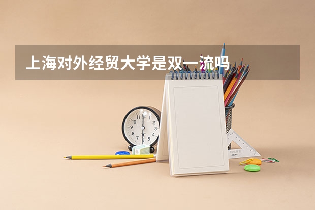 上海对外经贸大学是双一流吗