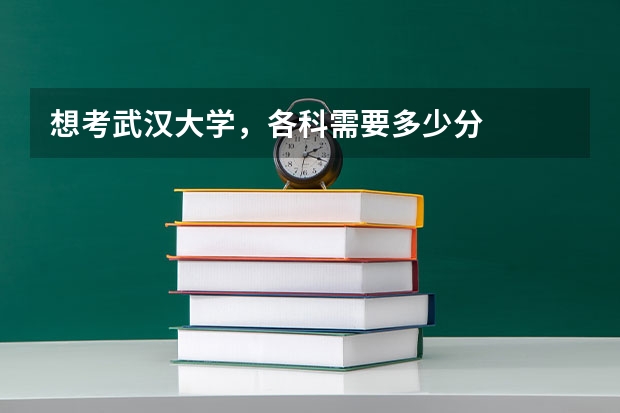 想考武汉大学，各科需要多少分